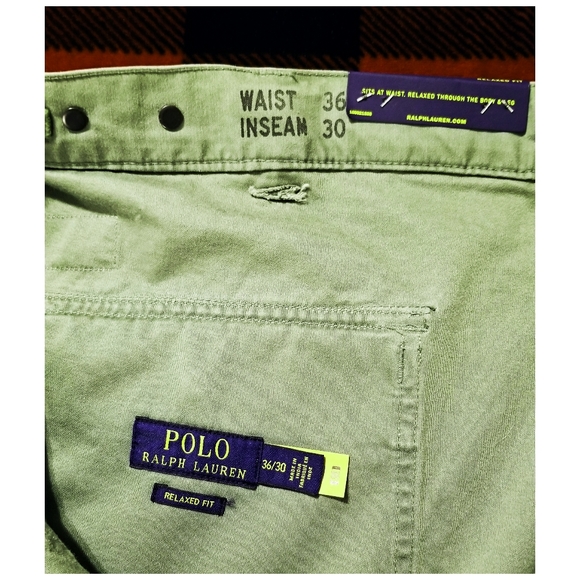 CUSTOMIZED POLO RALPH LAUREN DISTRESSED/REPAIRED MILITARY PANTS- 36"x30" - Picture 9 of 13